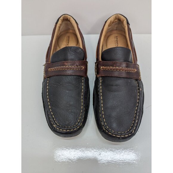 Sperry Top Sider Men Black Leather Driving Loafer 0238360 G-11 CH196 Size 9M - Picture 2 of 10